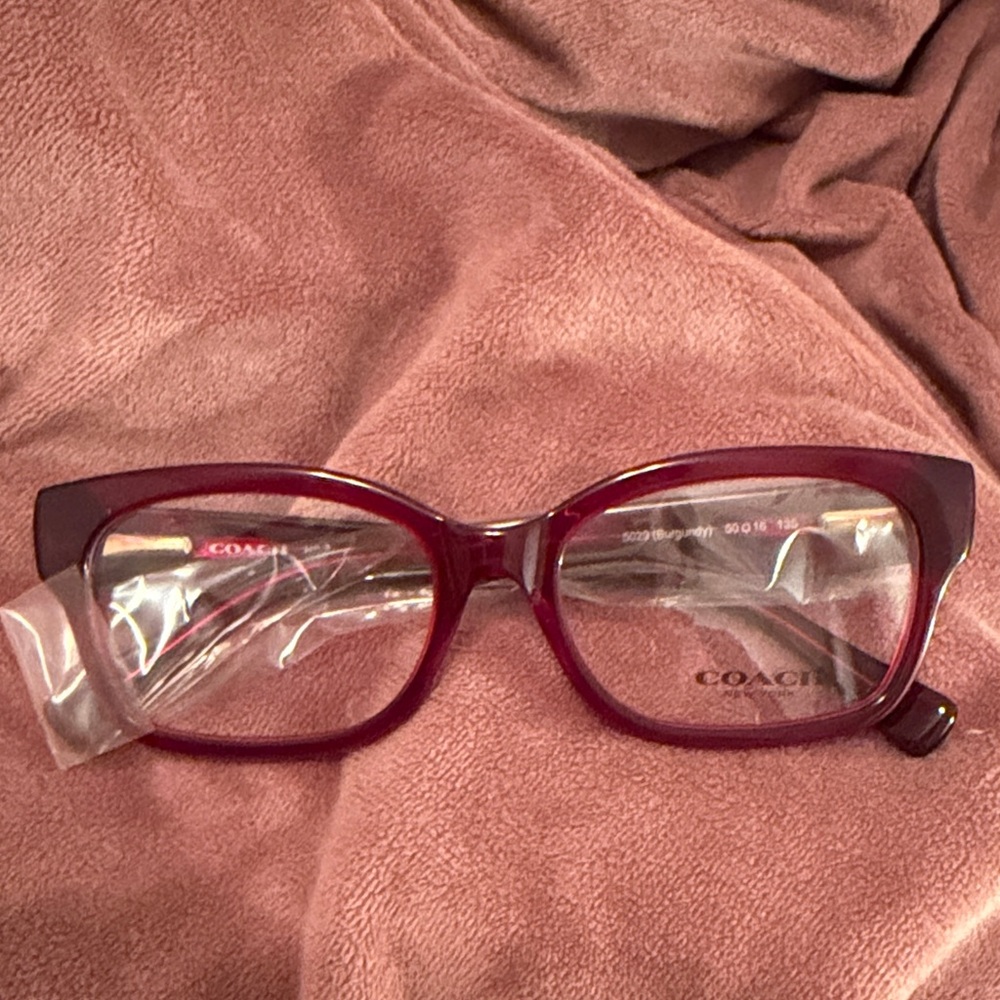 Coach Women's Deep Burgundy Glasses